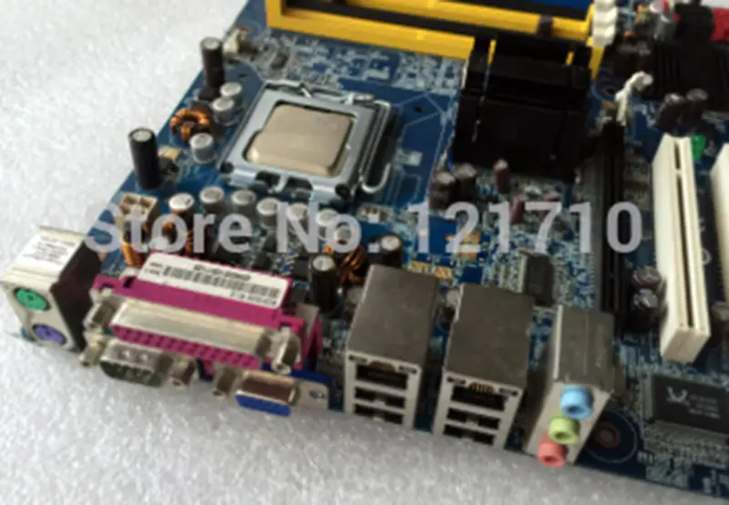 BCM BC915GV R1.0 1*PCIe 2*ISA 5*PCI LGA775 SOCKET Industrie-Motherboard