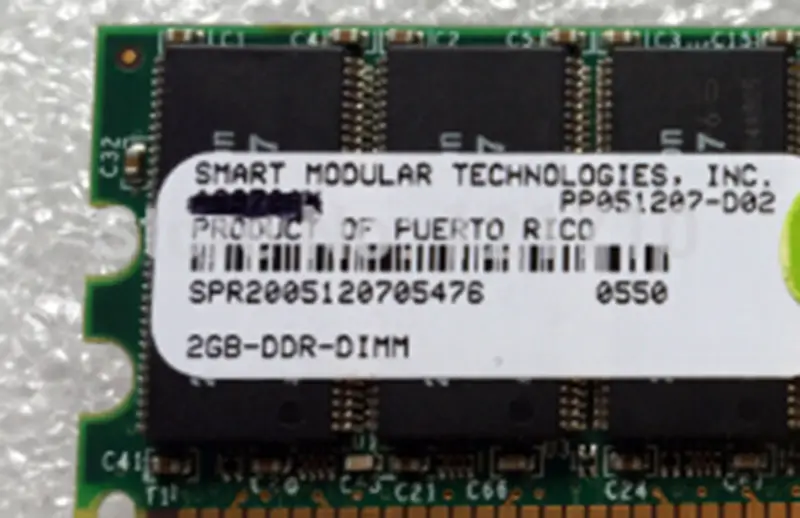 A6835-69001 2GB 184-pin PC2100 (266MHz) DDR SDRAM DIMM Server Industrie Motherboard