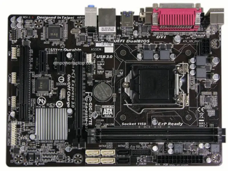 Gigabyte GA-B85M-D3V LGA 1150 B85M-D3V B85-Motherboard