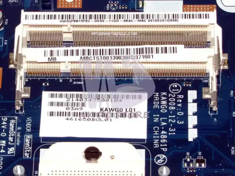 Acer Motherboard MBPGY02001 MB.PGY02.001 5516 5517 5532 Sockel S1 LA-4861P mit CPU