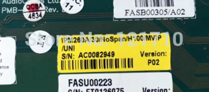 Audiocodes Audiocodes TPM-1100 REV A IPM260A/30/NOSPAN/H100/MVIP ipm260a30nospanh100mvip Industrie-Motherboard