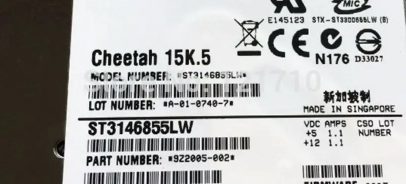 Seagate Workstation-Festplatte ST3146855LW 146G 15K.5 SCSI 68pin 9Z2005-002 Industrie-Motherboard