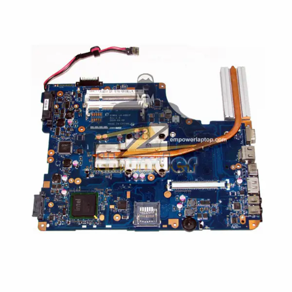 Toshiba Motherboard LA-4981P L550 GL40 ohne Grafikslot mit Kühlkörper cpu