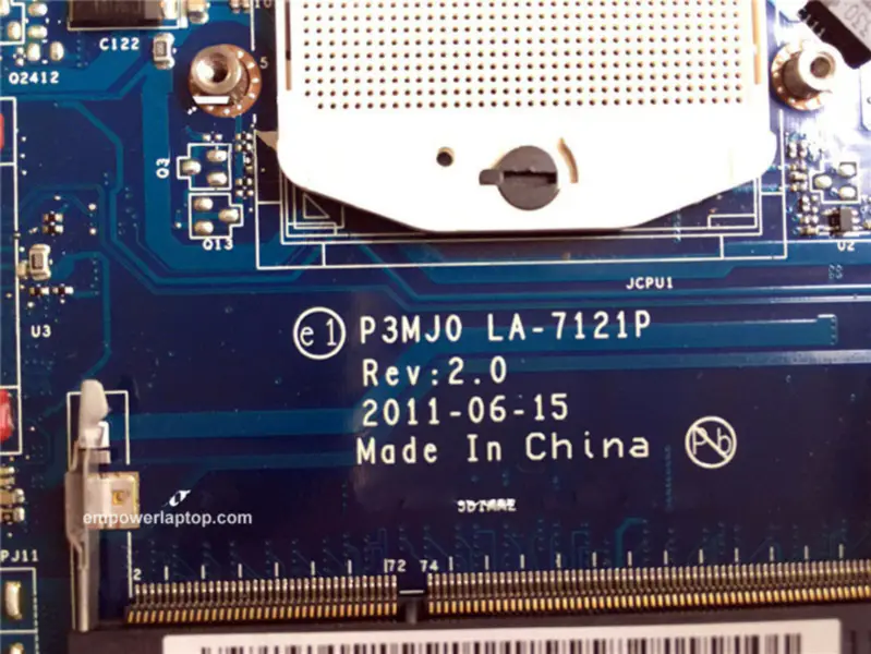 Acer Hauptplatine 3830TG MBRFN02002 MB.RFN02.002 P3MJ0 LA-7121P Integriert Ohne vga Chipsatz