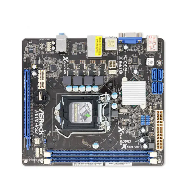 Asrock H61M-VS3 H61 LGA 1155 Micro-ATX Hauptplatine