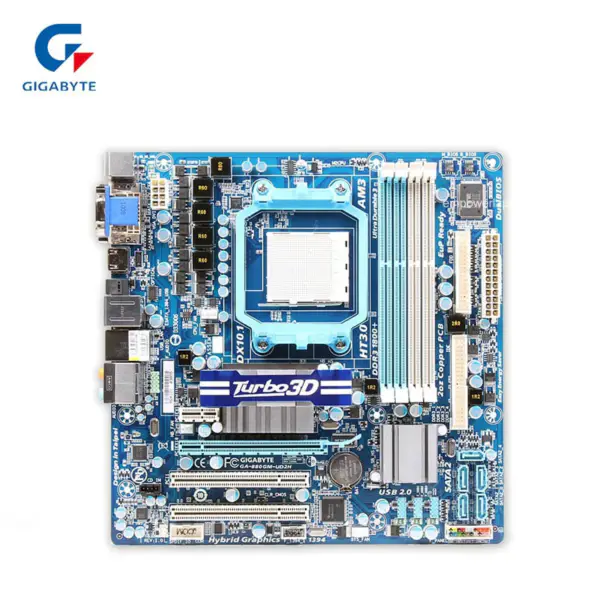 Gigabyte GA-880GM-UD2H 880GM-UD2H 880G AM3 Micro ATX-Motherboard