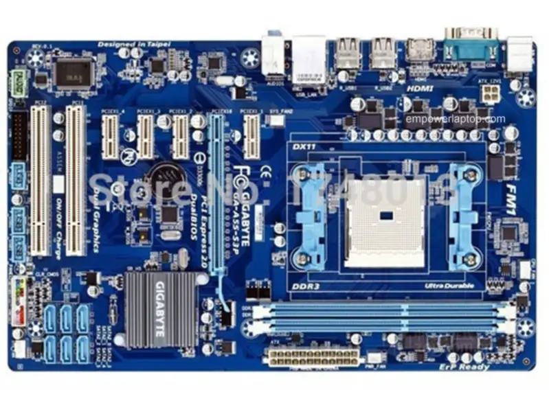 Gigabyte GA-A55-S3P A55-S3P FM1 Hauptplatine