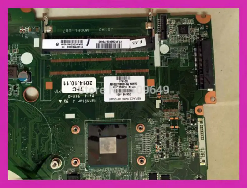 HP Hauptplatine 15-N 751494-001