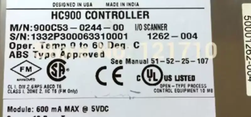 Honeywell HC900 CONTROLLER CPU 50001439-110+D 900C53-0244-00 I/O SCANNER 50001262-004 Industrie-Motherboard