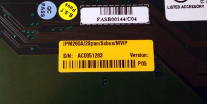 AudioCodes-Karte AudioCodes IPM260A/2Span/Scbus/MVIP PMB-11 REV.B TXB-24 REV.B Industrie-Motherboard