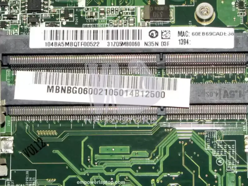 Acer Hauptplatine MB.NBG06.002 MBNBG06002 D528 D728 4733 4333 DA0ZQ5MB6D0 GL40 CPU