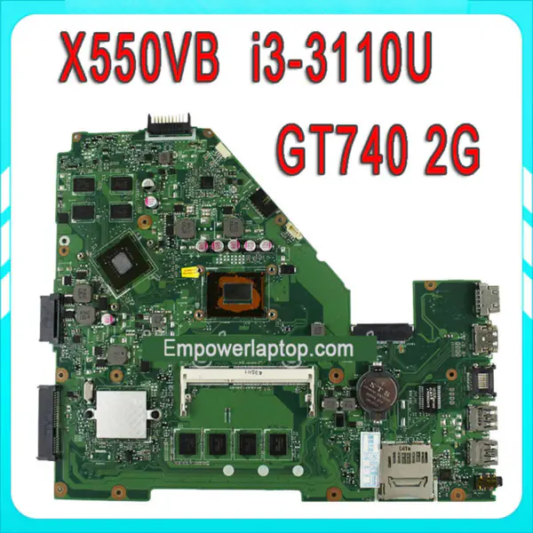 Asus Motherboard X550vb X550CC REV2.0 Mit i3-3110 Prozessor GT740 2g