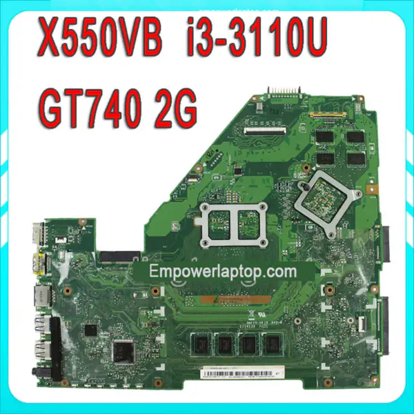 Asus Motherboard X550vb X550CC REV2.0 Mit i3-3110 Prozessor GT740 2g