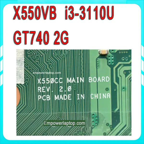 Asus Motherboard X550vb X550CC REV2.0 Mit i3-3110 Prozessor GT740 2g