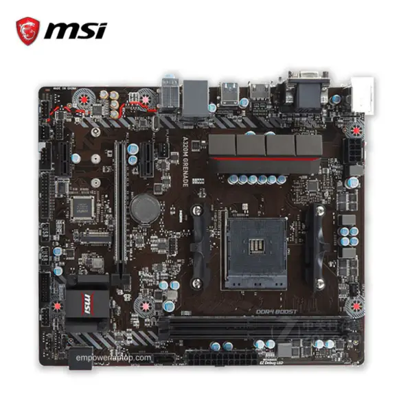 MSI A320M GRENADE A320 AM4 Micro-ATX-Motherboard