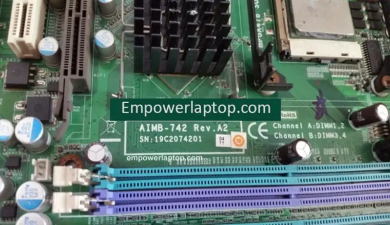 Advantech AIMB-742 Rev.A2 AIMB-742VE Industrie-Motherboard mit SINGLE-Ethernet-Port