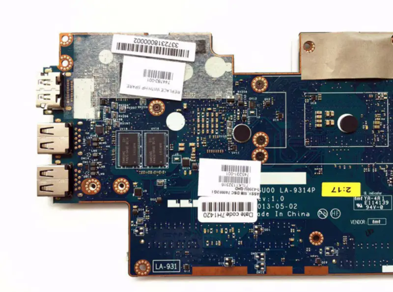 HP Hauptplatine 744762-001 14 ZGU00 LA-9314P SR170 I5-4200U