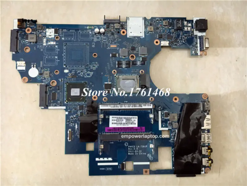 Acer Hauptplatine 8481 8481G 8481T 8481TG LA-7361P CPU