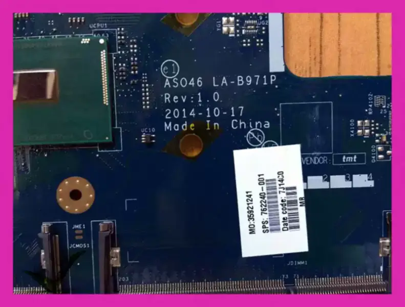 HP Hauptplatine 762240-501 762240-001 G3 14-R LA-B971P