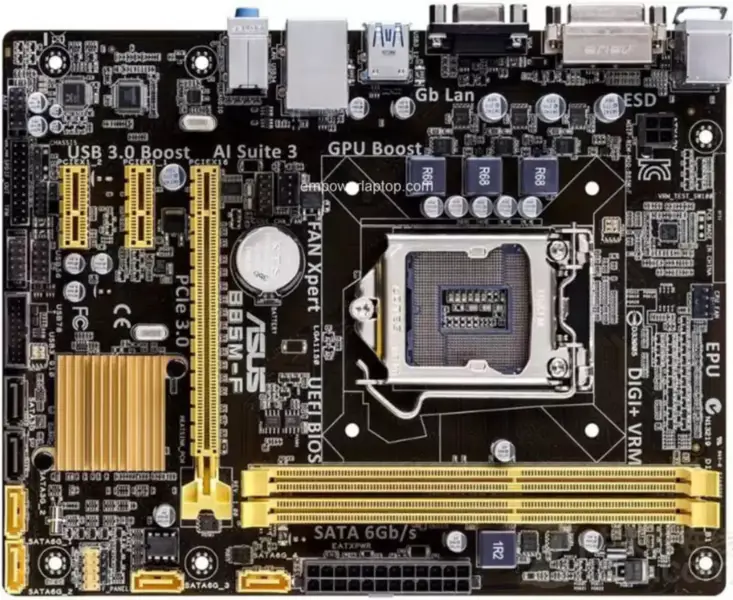 Asus B85M-F PLUS B85 LGA 1150 Micro-ATX-Motherboard