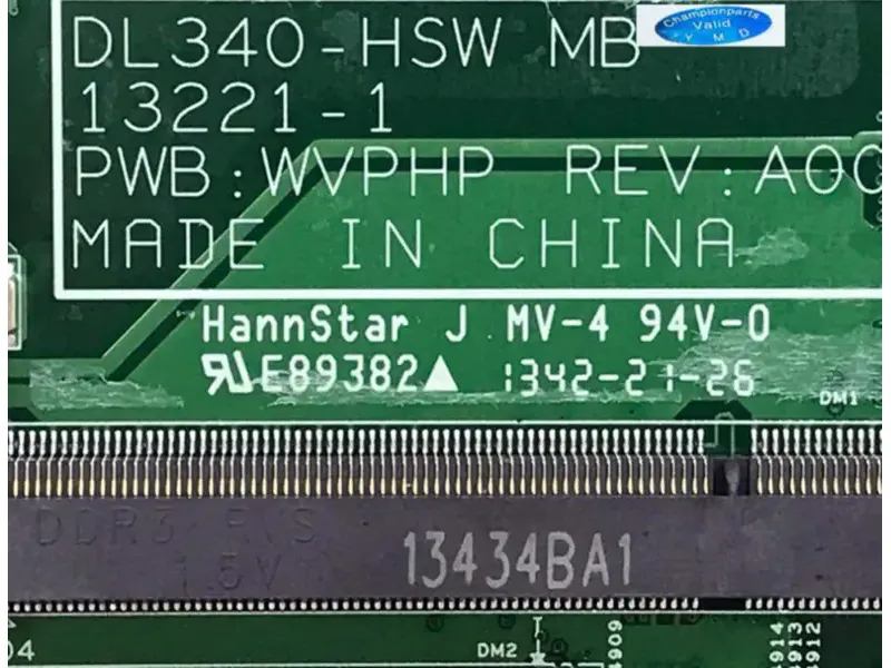 Dell DL340-HSW WVP 13221-1 3440 I3-4010 GT740M Hauptplatine