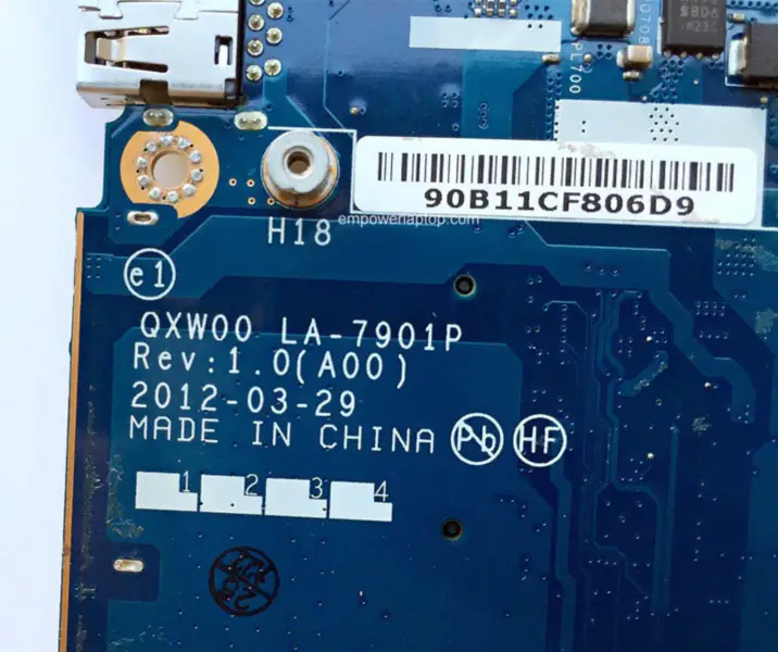 Dell E5430 Laptop 0T7NXT T7NXT QXW00 LA-7901P PGA 989 Hauptplatine