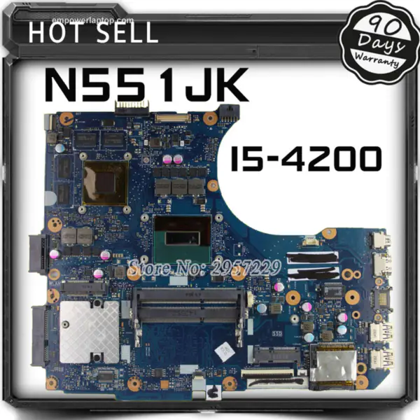 Asus Motherboard G551JK G551JM N551JK REV2.0 Mian Mit i5-4200U GTX850m 2G