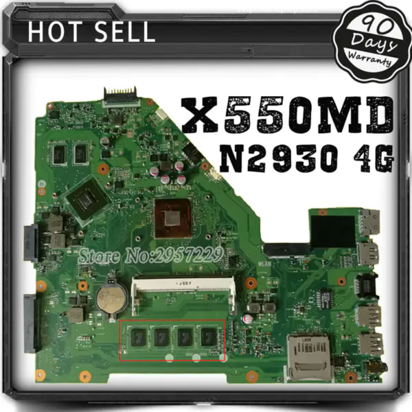 Asus Motherboard X550MD REV2.0 mit N2930U 4G Speicher Non-intergarted