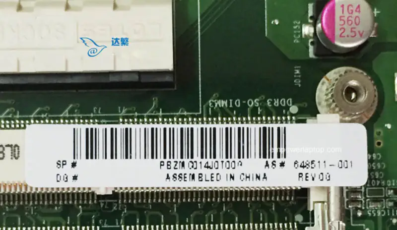 HP 648511-001 Touchsmart 610 AIO DA0ZN8MB6I0 Hauptplatine