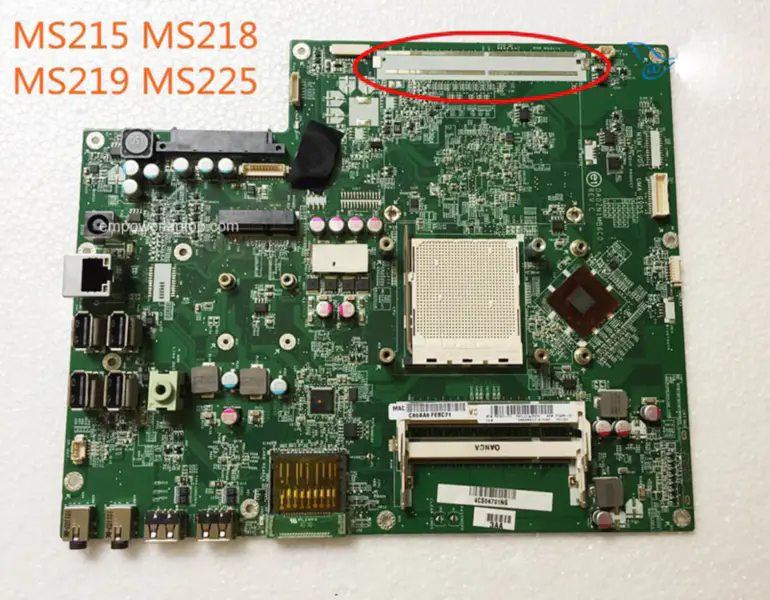 HP 570966-001 MS215 MS218 MS219 MS225 AIO DA0ZN1MB6C0 Hauptplatine