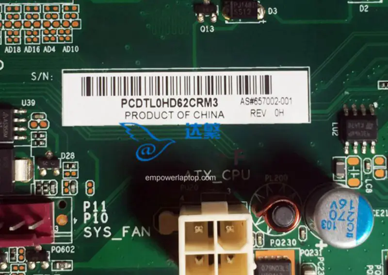 HP 657002-001 H-CUPERTINO2-H61 Hauptplatine