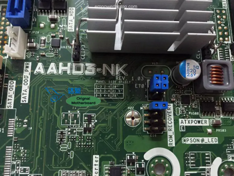 HP 653845-001 TouchSmart 320 AIO AAHD3-NK Hauptplatine
