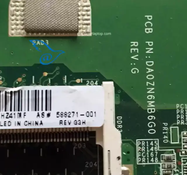 HP 588271-001 AIO 200 200-5118CN DA0ZN6MB6G0 Hauptplatine
