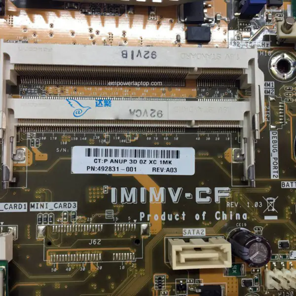 HP 492831-001 TouchSmart IQ500 IQ573 IQ546cn AIO IMIMV-CF Hauptplatine