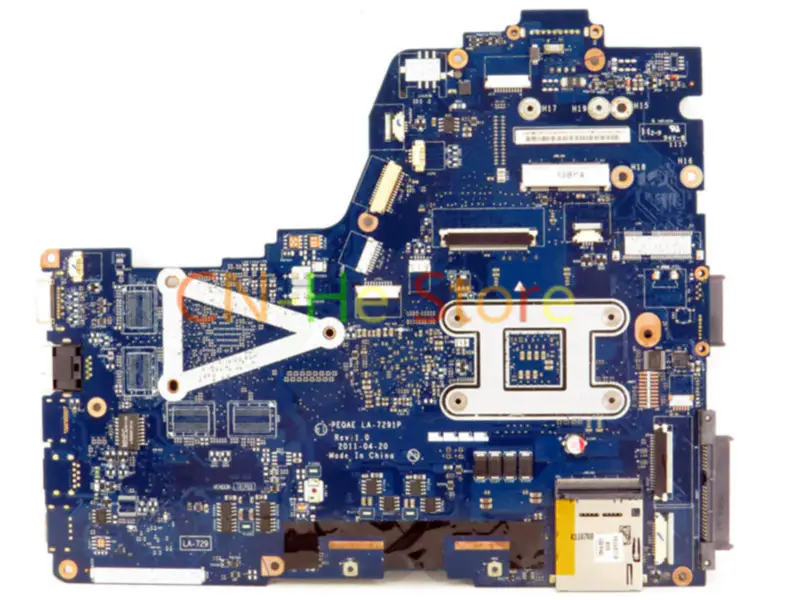 Toshiba-Motherboard P750D K000126000 PEQAE LA-7291 Integrierte Grafik