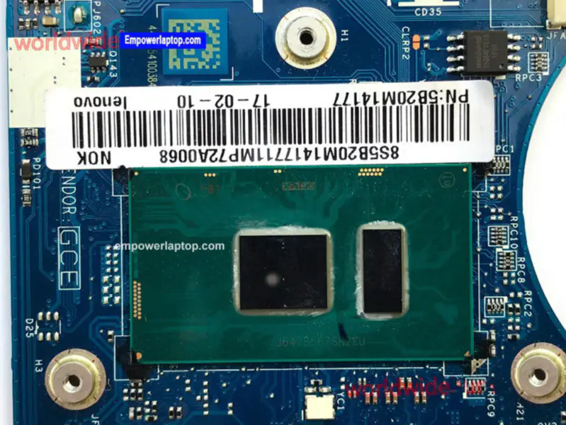 Lenovo Motherboard Yoga 710-14ISK mit CPUR2ZU i5-7200U P N BIUY2 Y3 LA-D471P N16S-GTR-S-A2