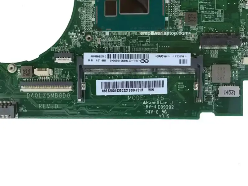 Lenovo Hauptplatine Ideapad U330 U330P mit CPUR1EF i5-4210U P N 5B20G16350 DA0LZ5MB8D0