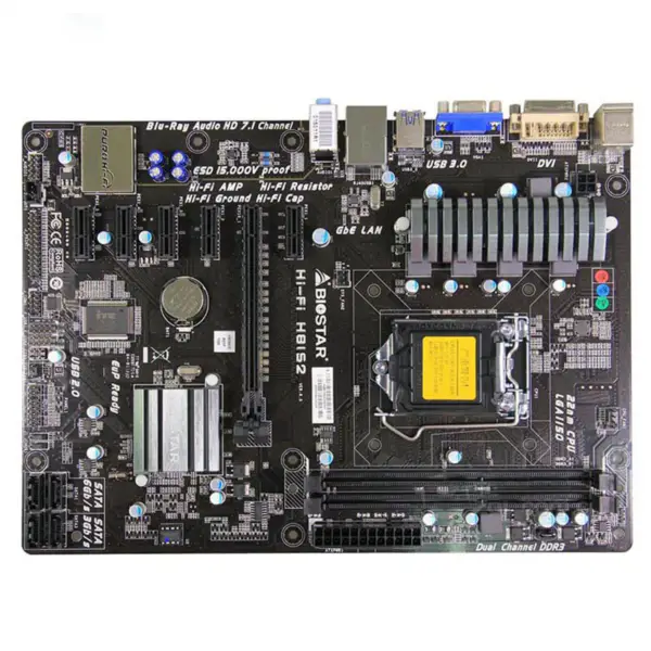 Biostar Hi-Fi H81S2 Hauptplatine Intel H81 LGA1150 ATX