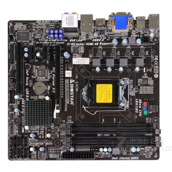 Biostar Hi-Fi B85S3+ Hauptplatine LGA 1150 RAM B85