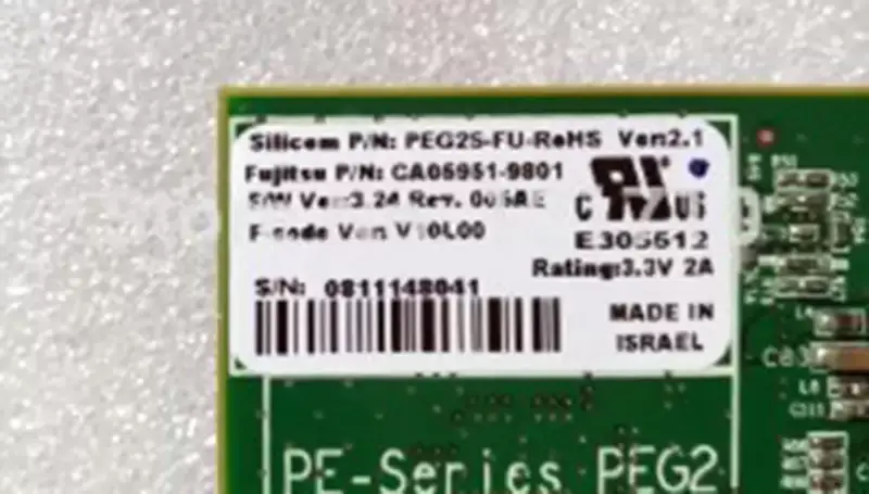 Fujitsu Siemens Server NIC-Karte MPB#PEG2 REV 1.2 PEG2S-FU-RoHS CA05951-9801 Industrie-Motherboard