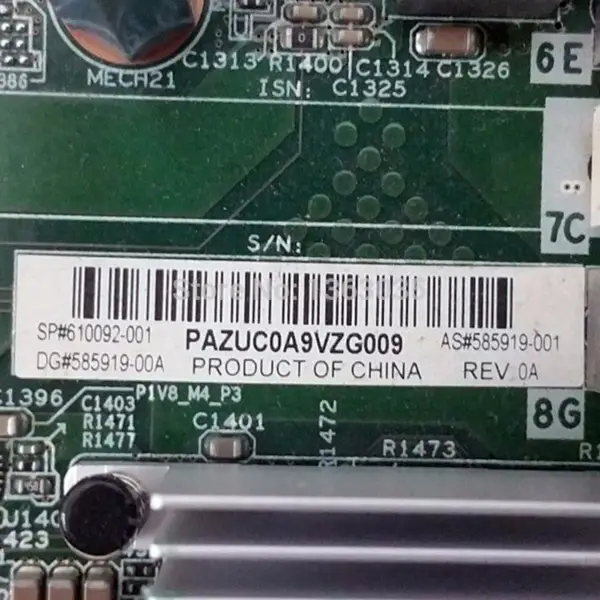 HP 610092-001 585919-001 Server-Motherboard für BL680C G7
