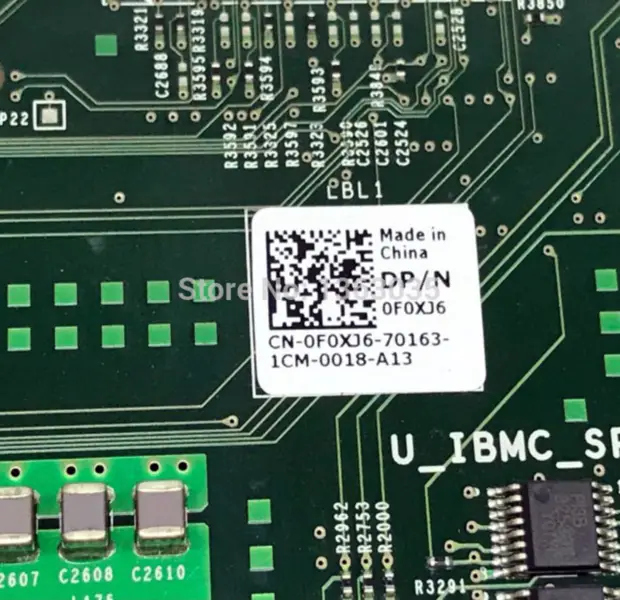 Dell 0F0XJ6 F0XJ6 CN-0F0XJ6 Server-Motherboard für PowerEdge R610 LGA1366 Unterstützung 56 CPU-Systemplatine