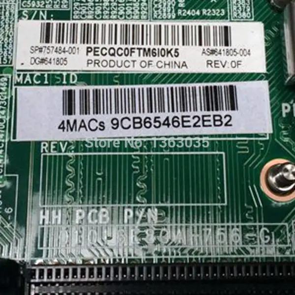 HP 757484-001 641805-004 Server-Motherboard für ML350E Gen8 V2 IO-Board