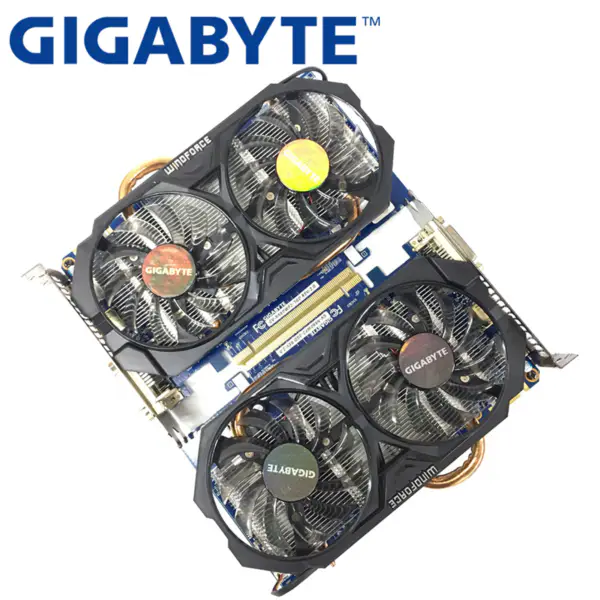 GIGABYTE 2Stück Grafikkarte GTX 660 2GB 192Bit GDDR5 Grafikkarten für nVIDIA Geforce Gebrauchte VGA Karten stärker als GTX 750 TI