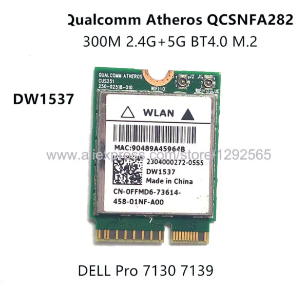 3160ac 2.4GHz&5.0GHz 433Mbps M2 NGFF WiFi Adapter mit Bluetooth BT 4.0 für Intel 3160NGW Für ASUS DELL ACER SONY D P/N 028D9J