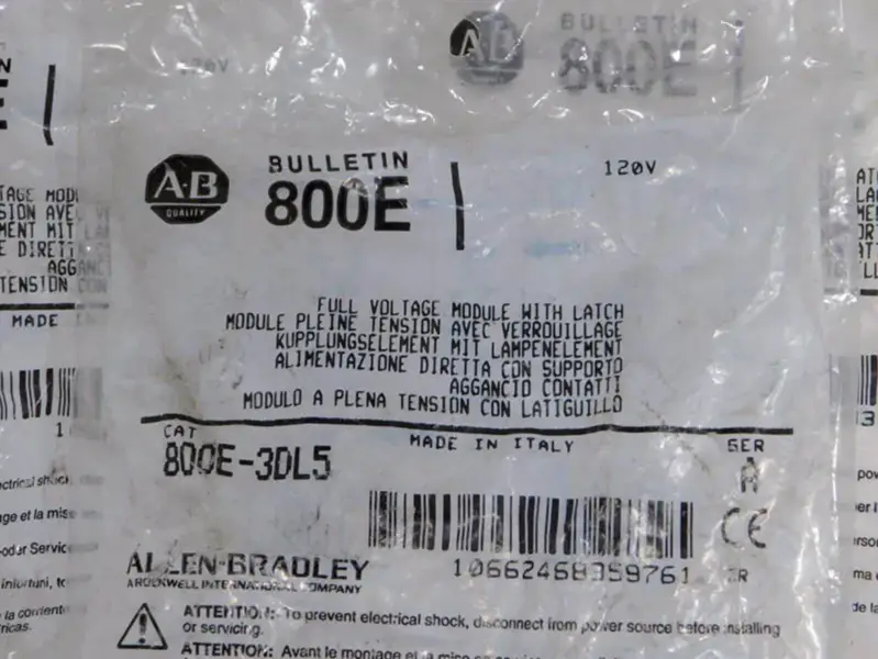 Allen-Bradley 800E3DL5 Spannungsmodul
