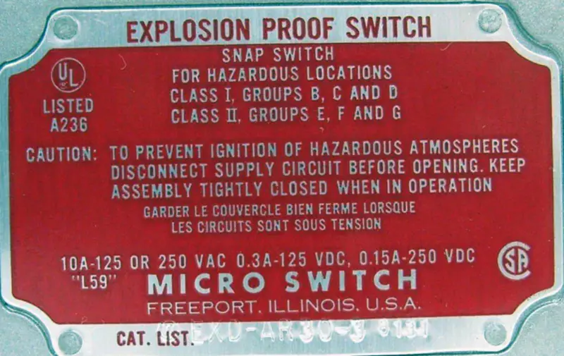 MIKROSCHALTER EXD-AR30-3