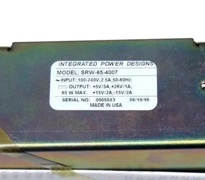 INTEGRIERTE LEISTUNGSENTWÜRFE SRW-65-4007