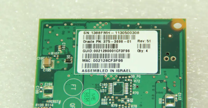 SUN 375-3696-01 X4242A 40GB 4xQDR Infiniband HCA Karte Motherboard