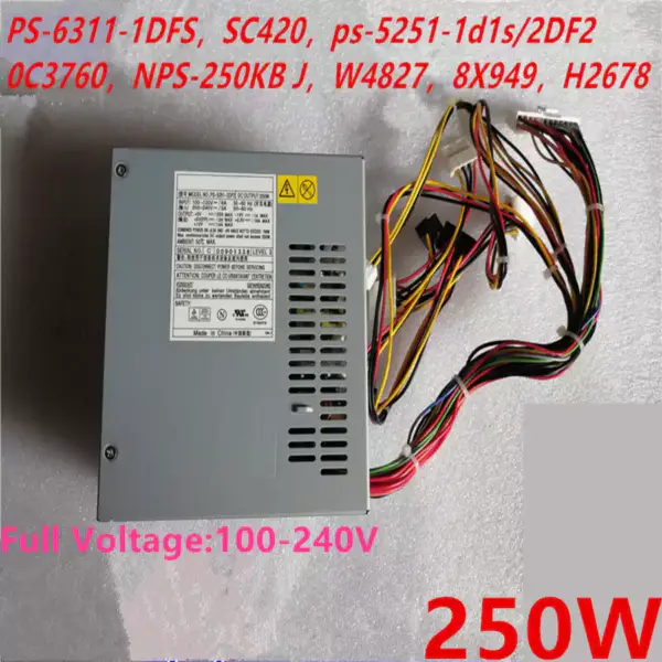Netzteil für Dell GX260 280 4700 250W Netzteil PS-6311-1DFS ps-5251-1d1s PS-4221-2DF2 NPS-250KB J H2678 HP-P2507FWP3